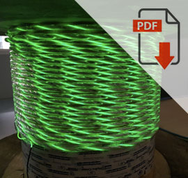 ROV Illuminated Tether